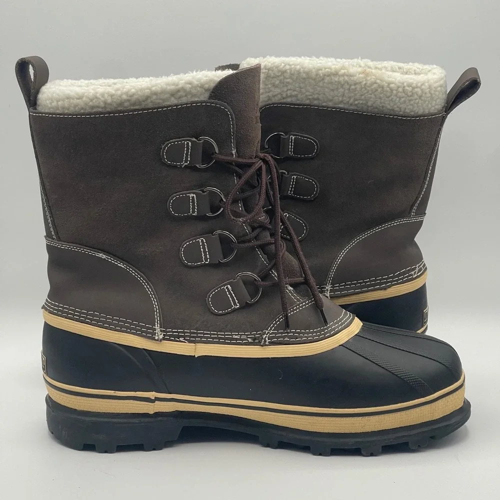 Northside Thermolite Waterproof Duck Snow Boots Men's Size 12 Insulated Brown